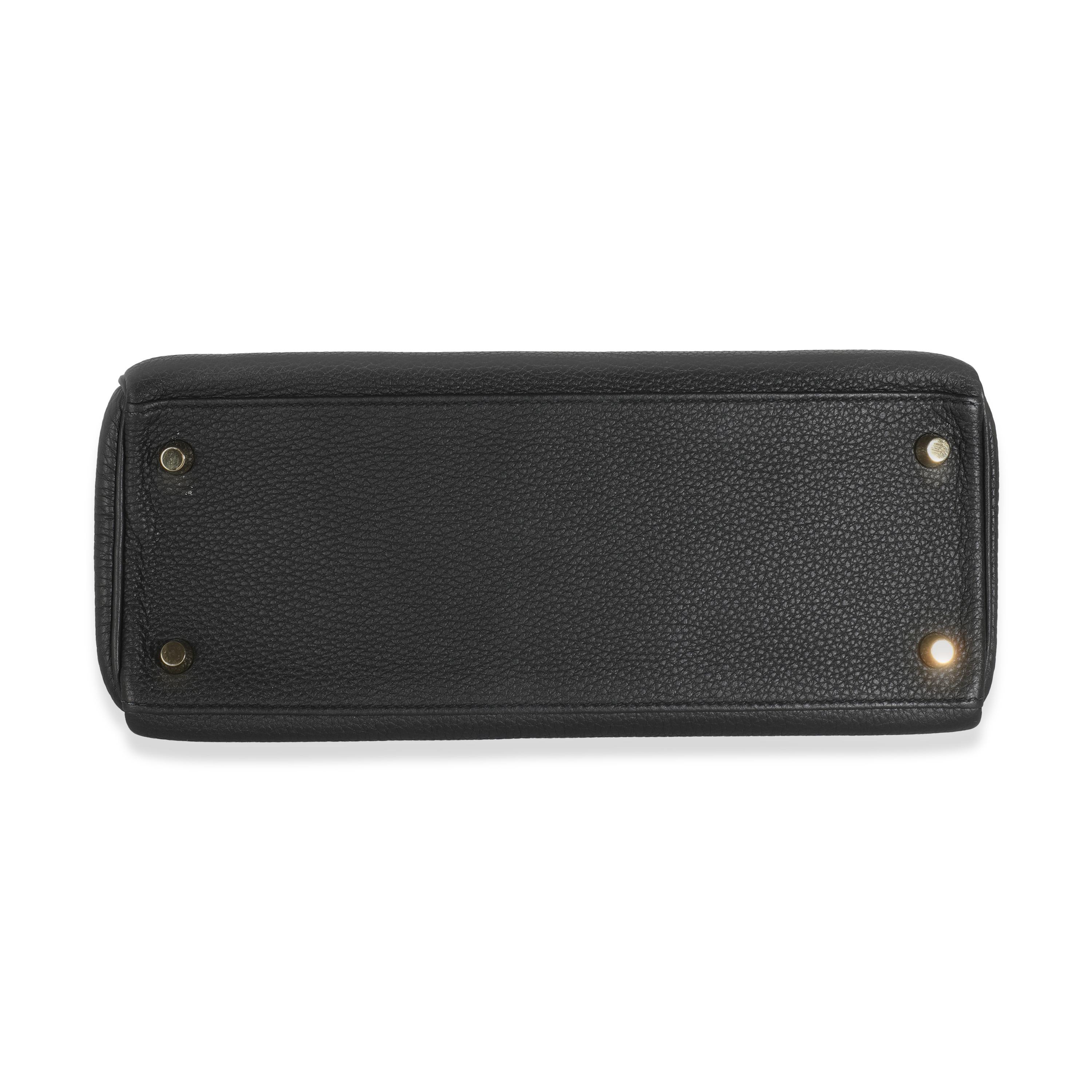 Hermès Black Togo Retourne Kelly 28 GHW 4