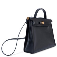 HERMES black Toile H Berline / Hunter HERBAG ZIP 31 Bag Ghw