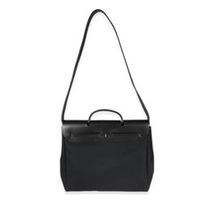 Hermès Black Toile & Vache Hunter 2-In-1 Herbag PHW