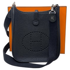 Hermes Black TPM Evelyne Bag