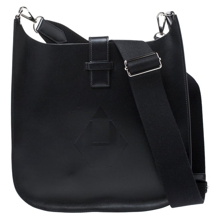 Hermes Black Vache Hunter Leather Evelyne Sellier 29 Bag For Sale