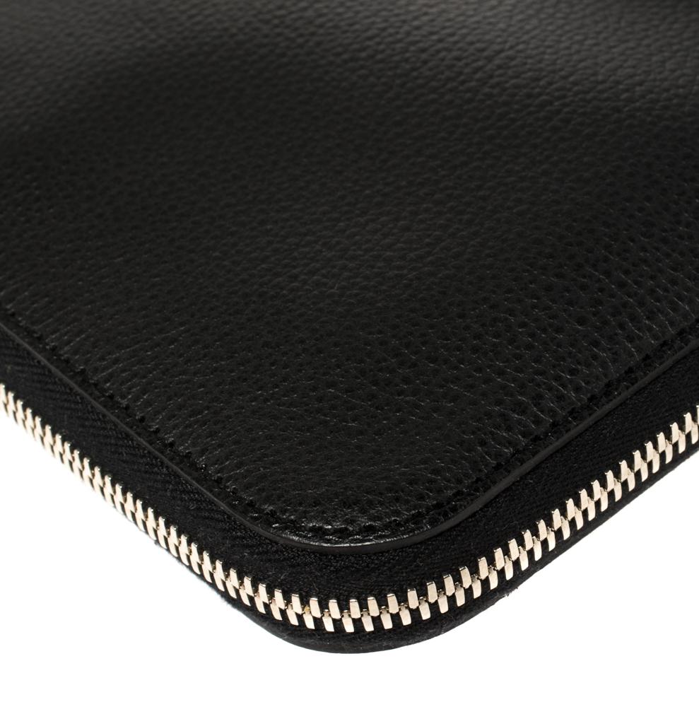 Hermes Black Vache Liegee Leather Travel Tie Case 6