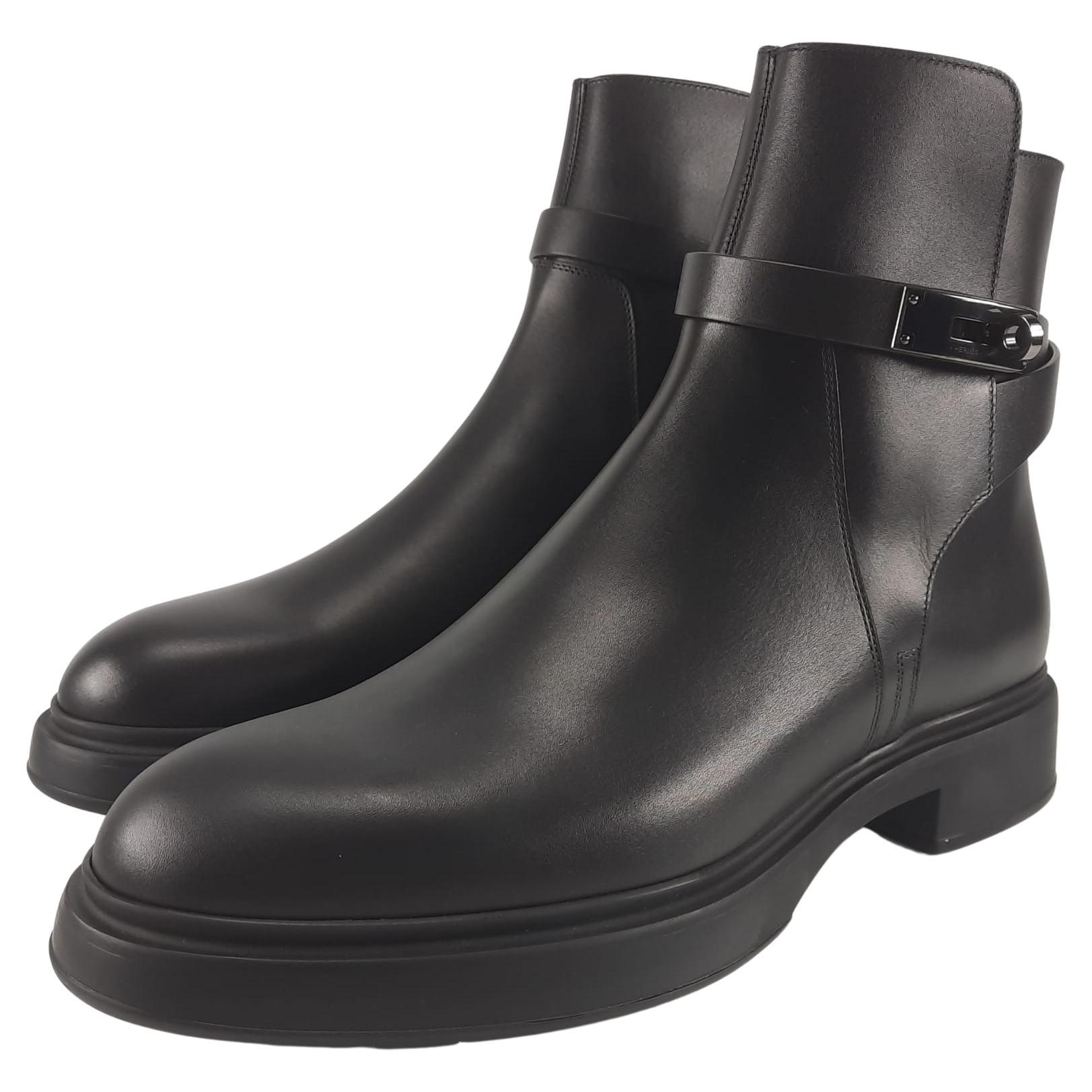 Hermes Black Veo ankle boot Size 42