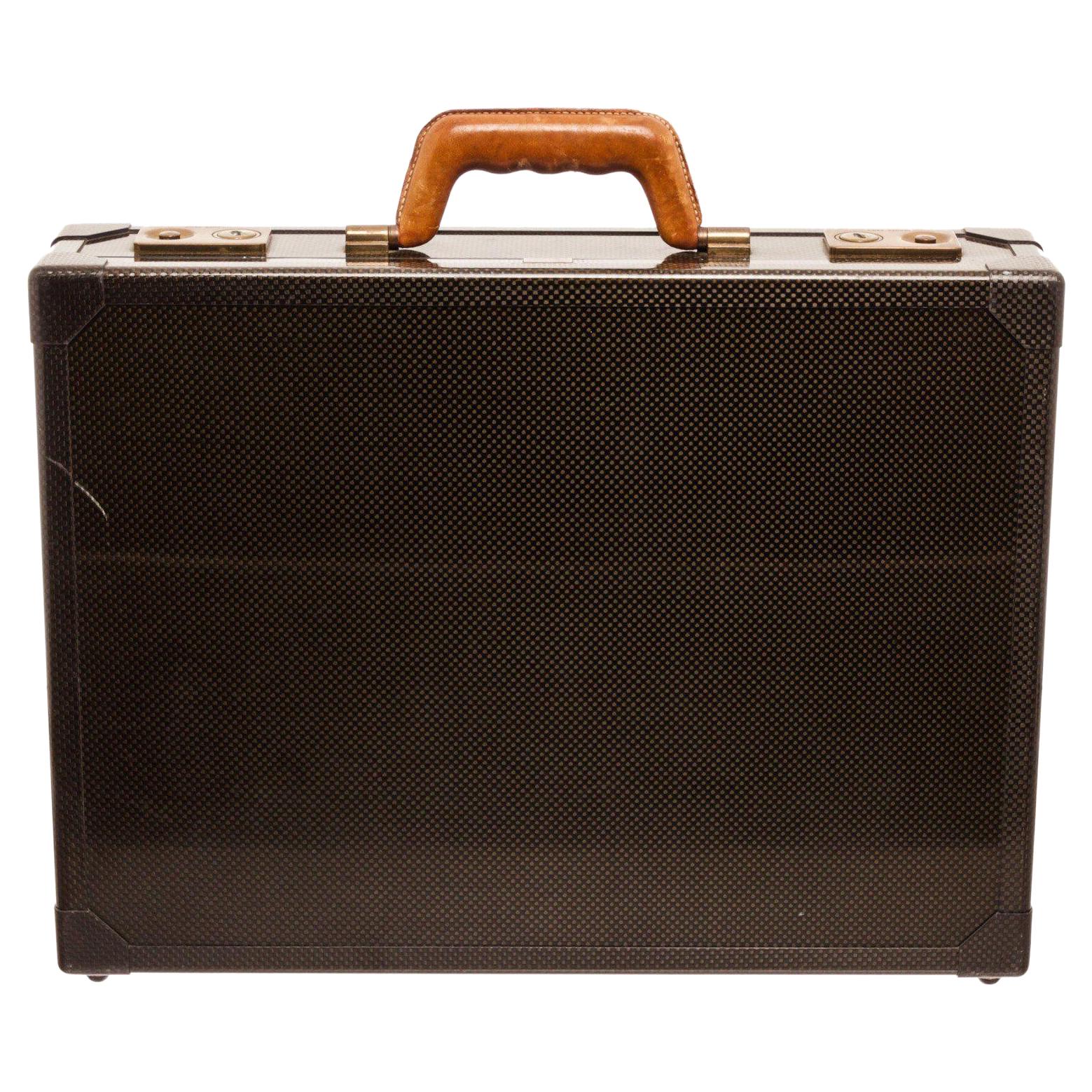 Hermes Black Vintage Carbon Fiber Briefcase For Sale at 1stDibs