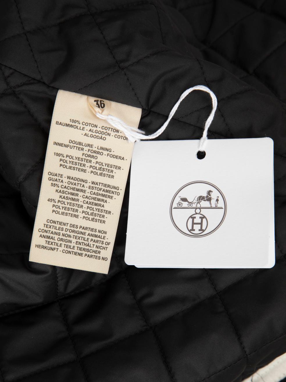 Hermès Black & White Brushed Denim Astrology Jacket Size S 1