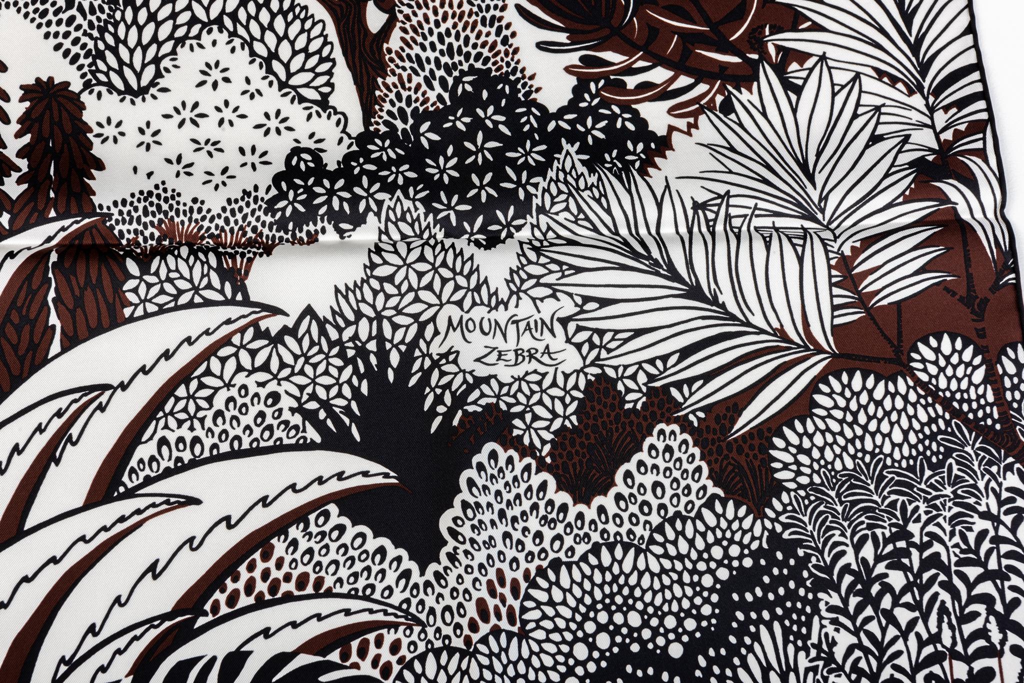 hermes zebra scarf