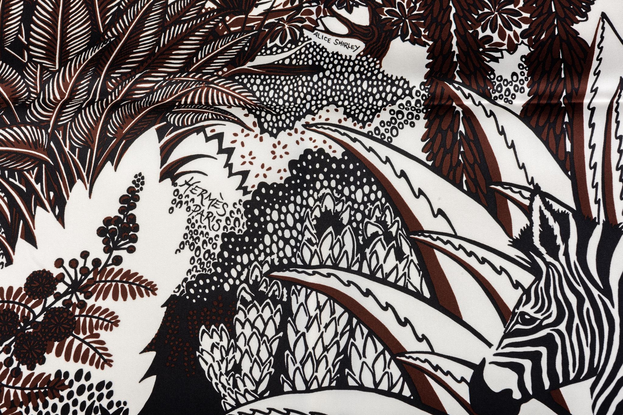 hermes mountain zebra scarf