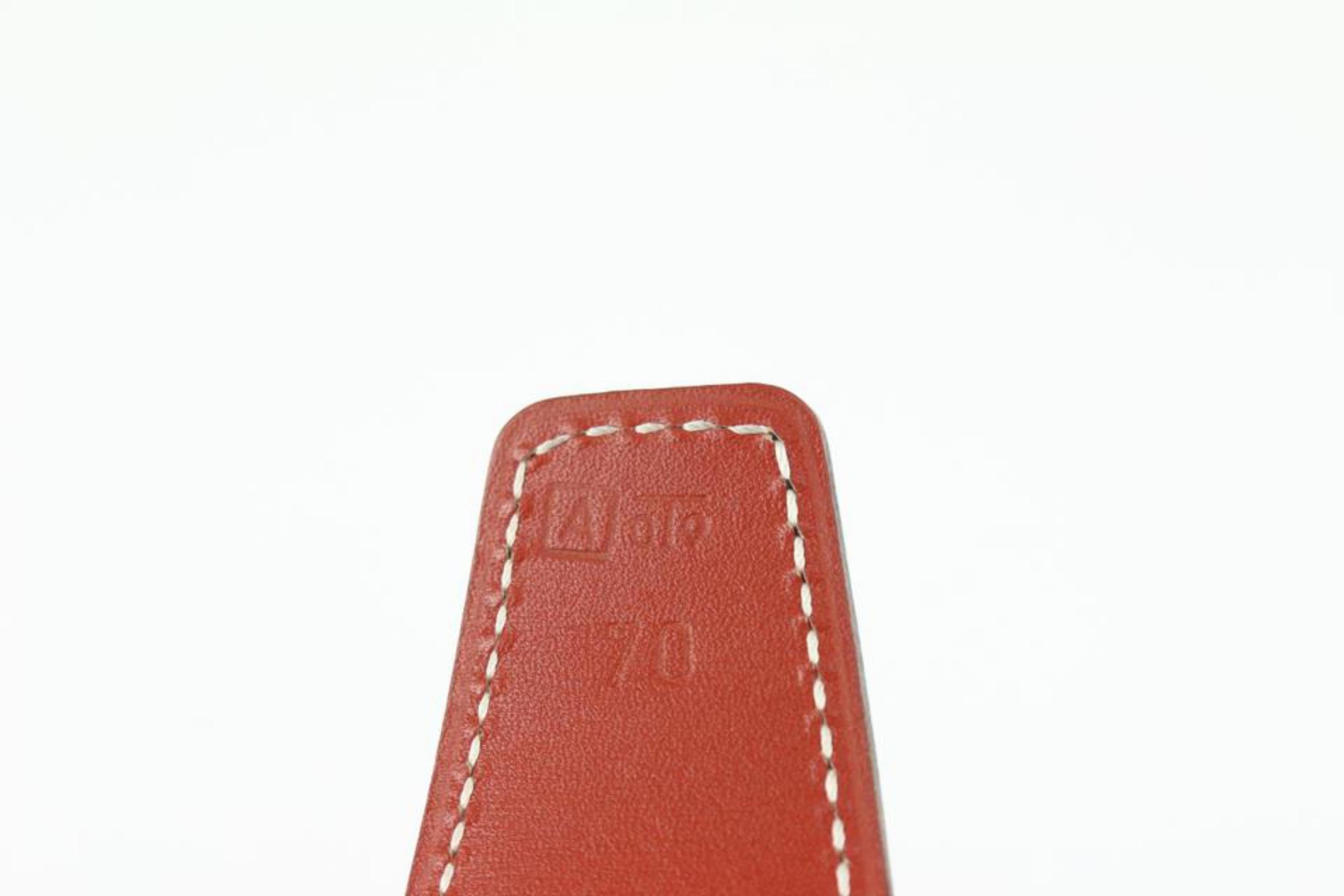Hermès Black x Brick 32mm Reversible H Logo Belt Kit Silver 2H91a For Sale 3