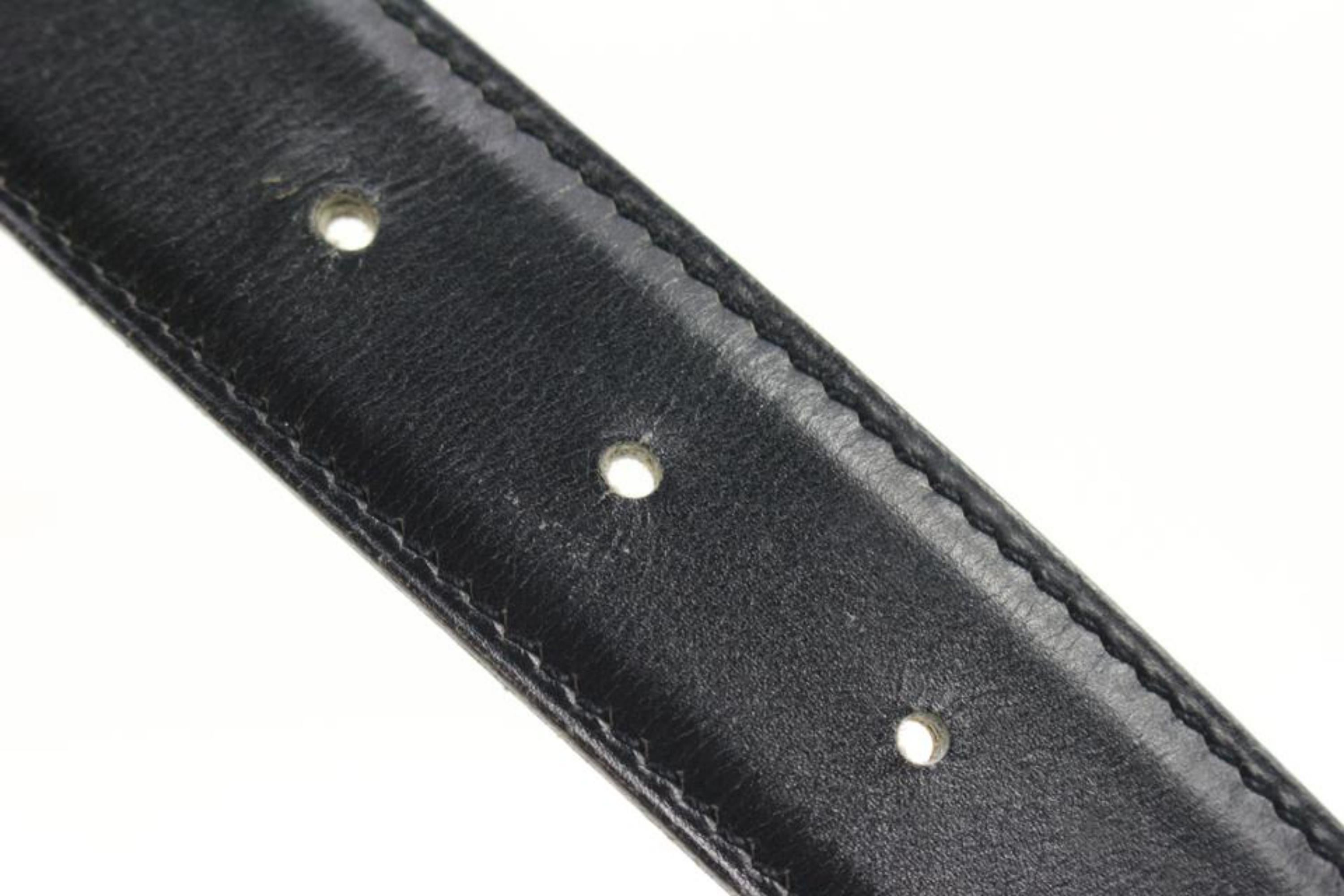 Hermès Black x Brown 32mm Reversible H Logo Belt Kit 78h221s For Sale 5