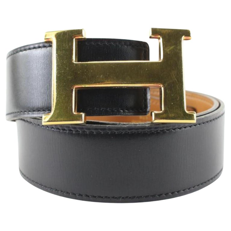 Matte Grey Men's Reversible Leather Belt in Black / Brown - Haus