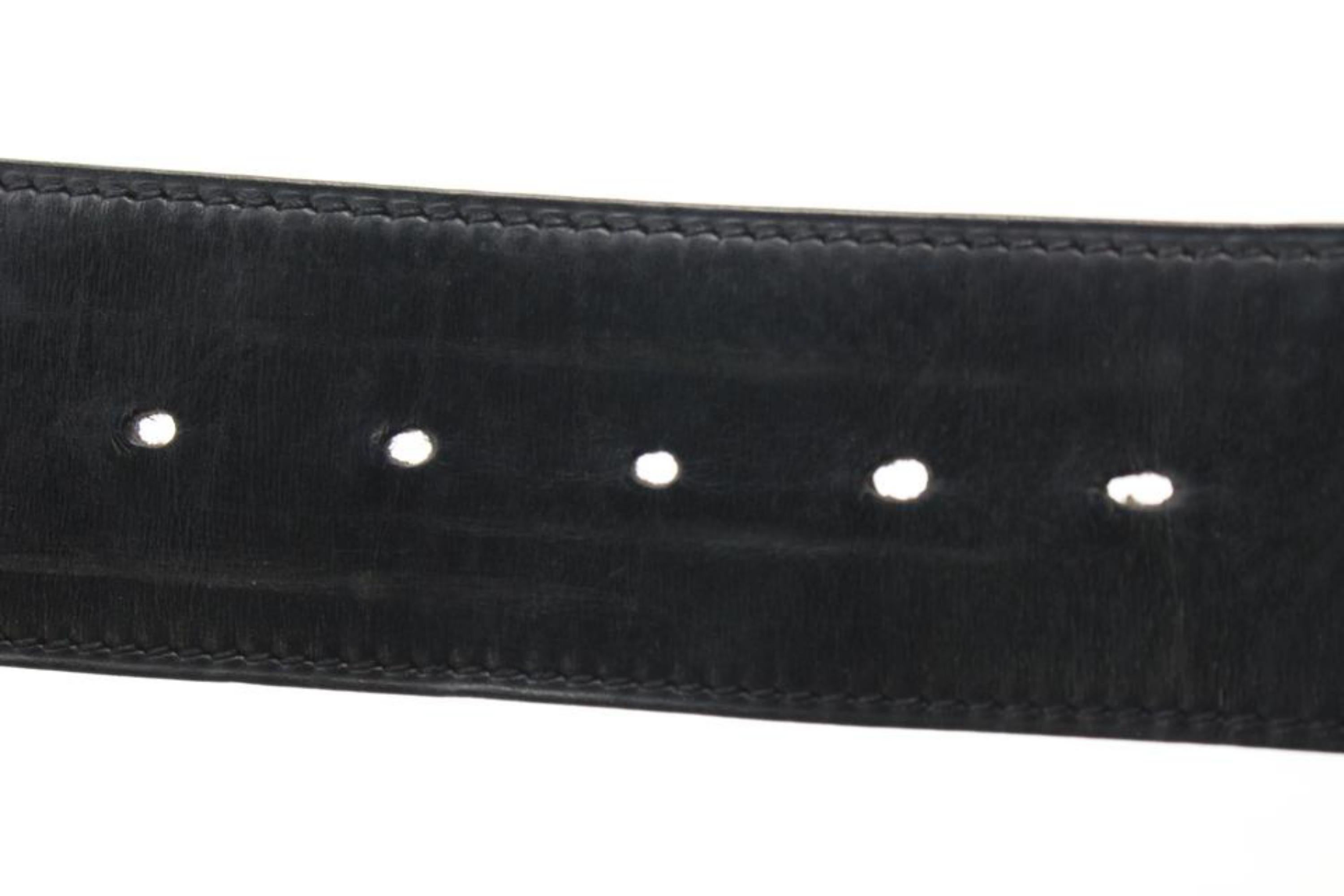 Hermès Black x Brown 42mm H Logo Belt Kit 54h218s For Sale 2