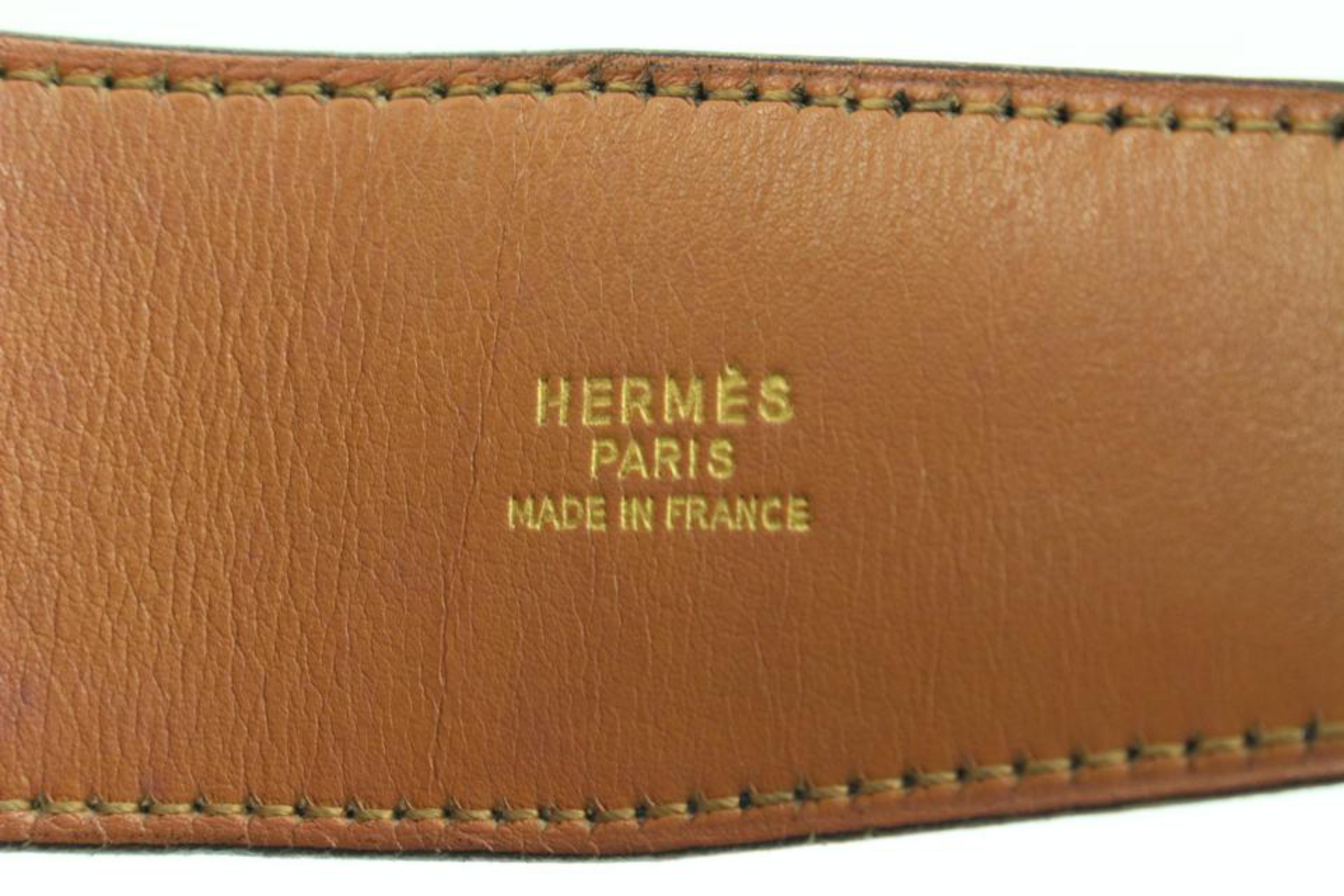 Hermès Black x Brown 42mm H Logo Belt Kit 54h218s
Made In: France
Measurements: Length:  40.75