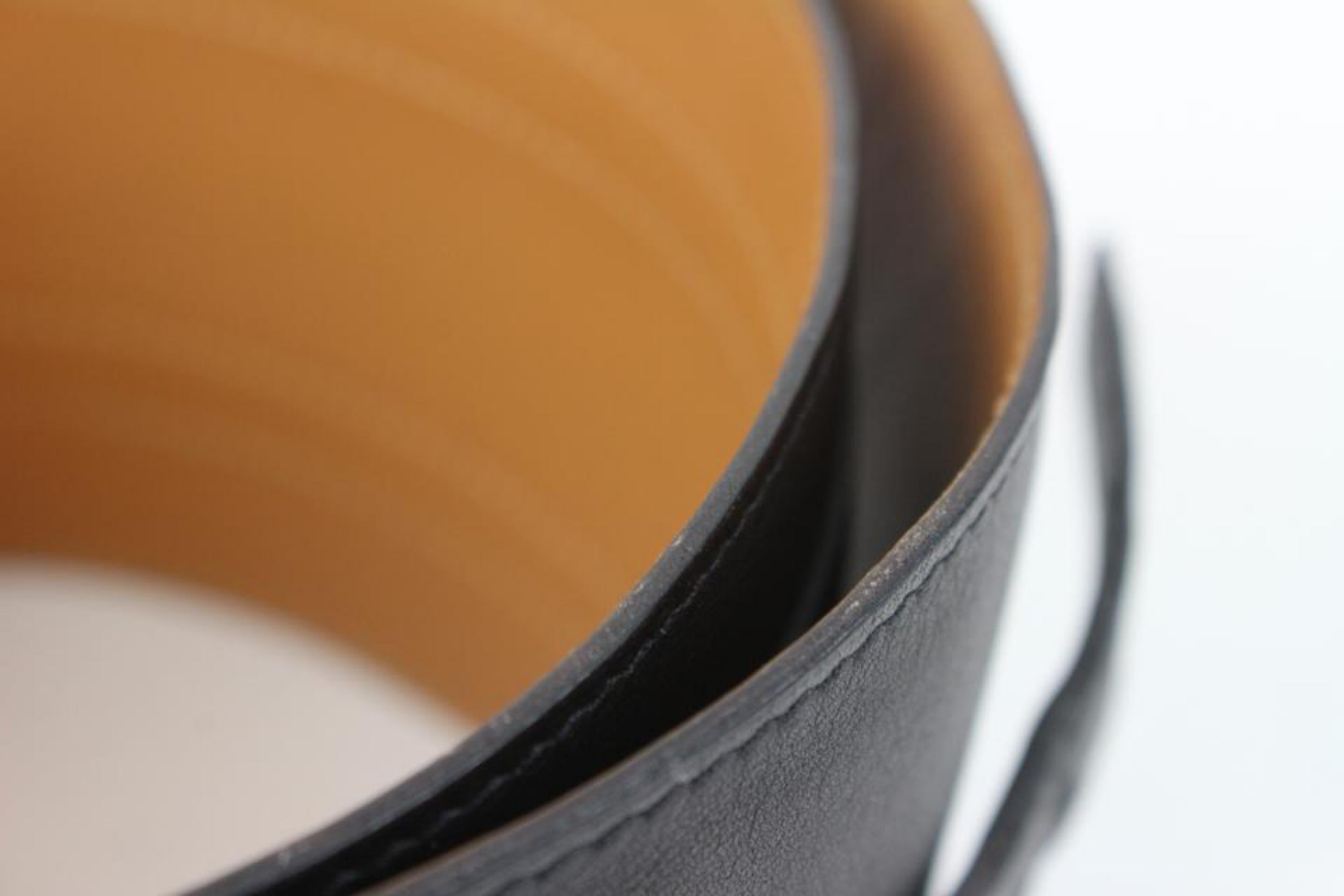 Hermès Black x Brown Corset Waist Belt 55h414s For Sale 3