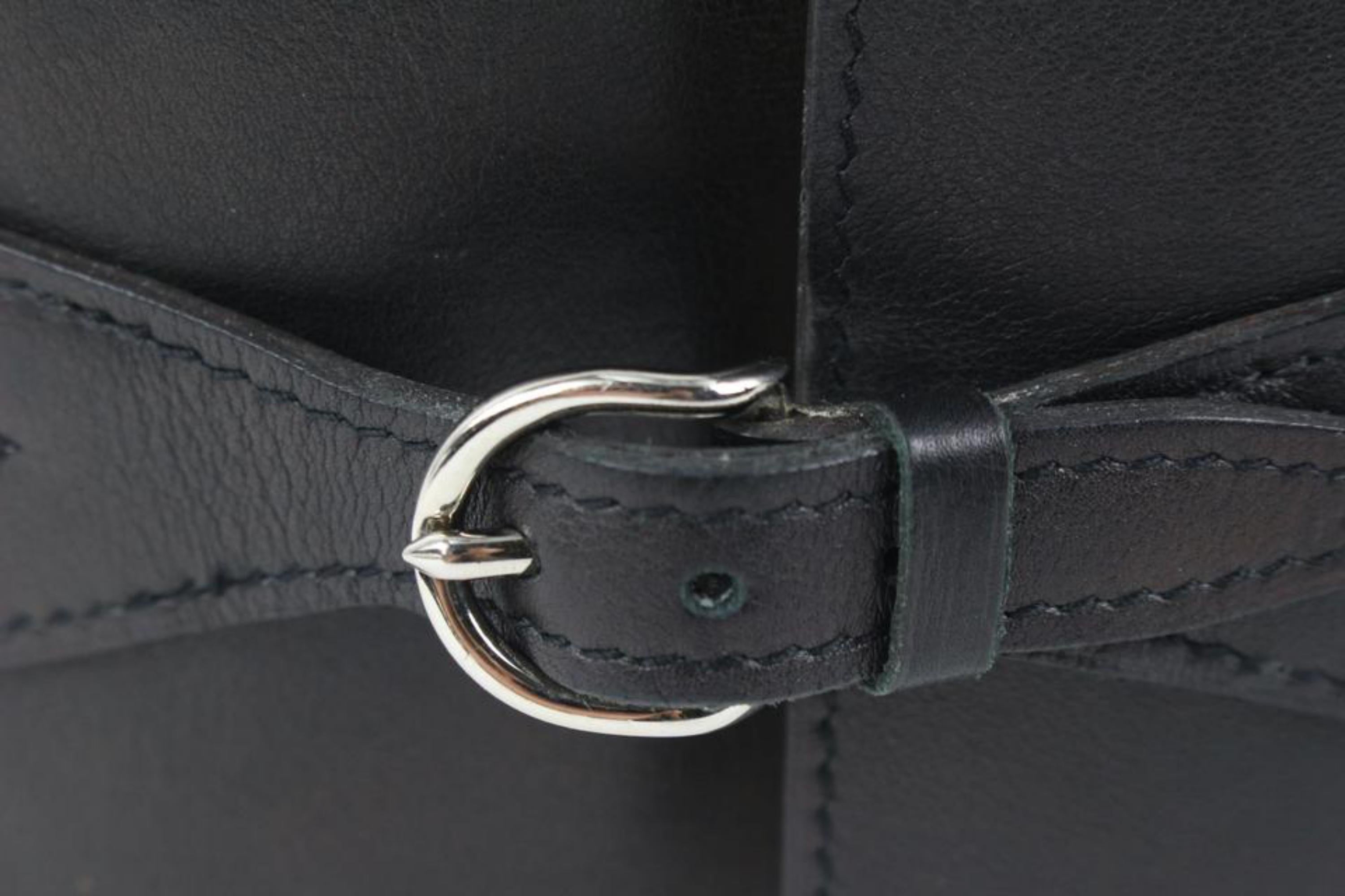 Hermès Black x Brown Corset Waist Belt 55h414s For Sale 4