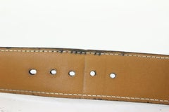 Hermès Black x Brown Leather Reversible Horse Logo Belt Kit 923her11