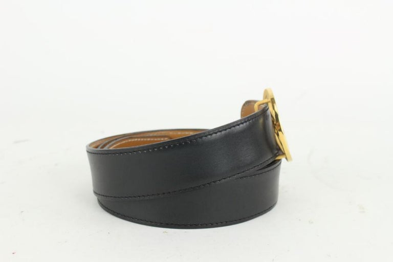 Hermès Black x Brown Leather Reversible Horse Logo Belt Kit 923her11 3