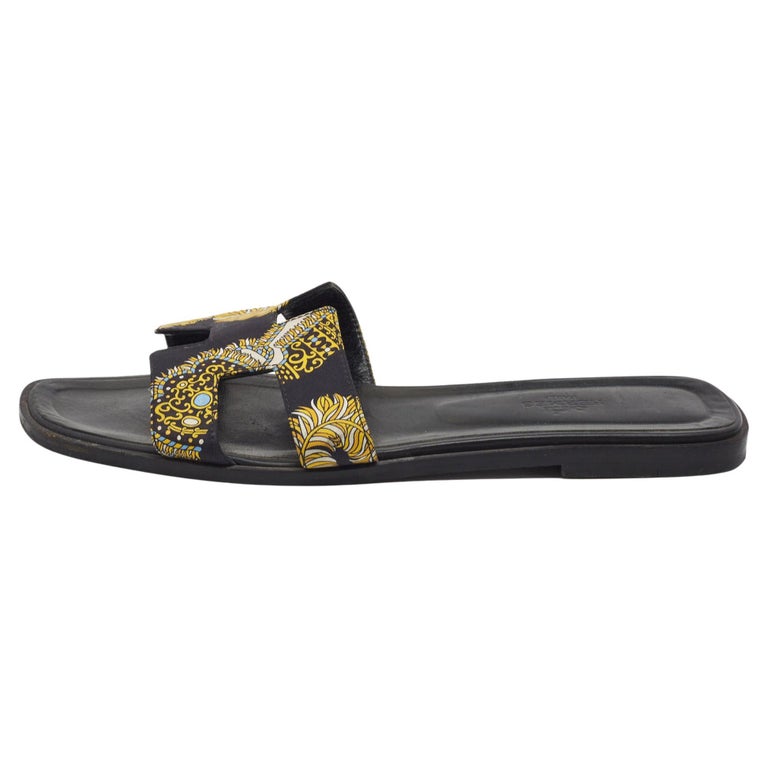 Hermes Etoupe Oran Sandals - 5 For Sale on 1stDibs