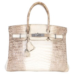 Hermès Blanc Matte Niloticus Crocodile Himalaya Birkin 30 PHW