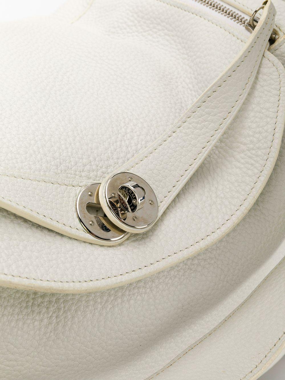  Hermes Blanc White 34cm Lindy Bag Pour femmes 