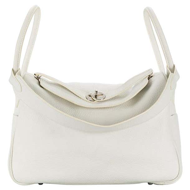 Hermes Blanc White 34cm Lindy Bag at 1stDibs | hermes lindy white ...