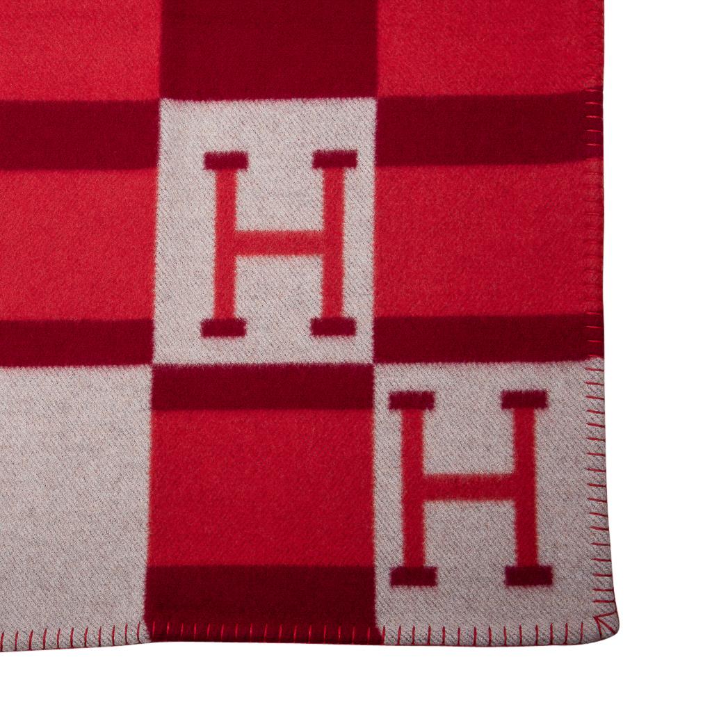 hermes blanket red