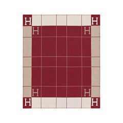 Hermes Blanket Avalon III Rouge Throw Blanket