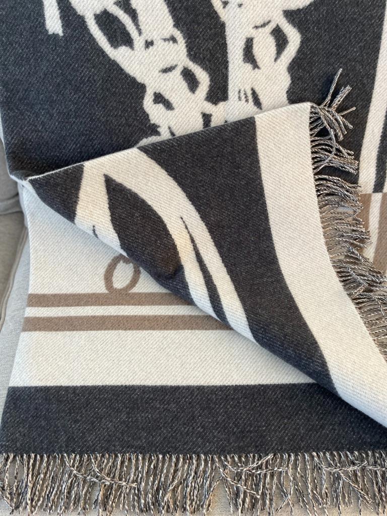 Hermes Blanket Brides de Gala Cashmere and Wool en venta 1