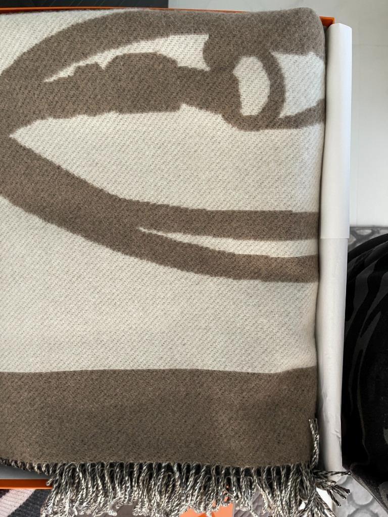 Hermes Blanket Brides de Gala Cashmere and Wool en venta 2