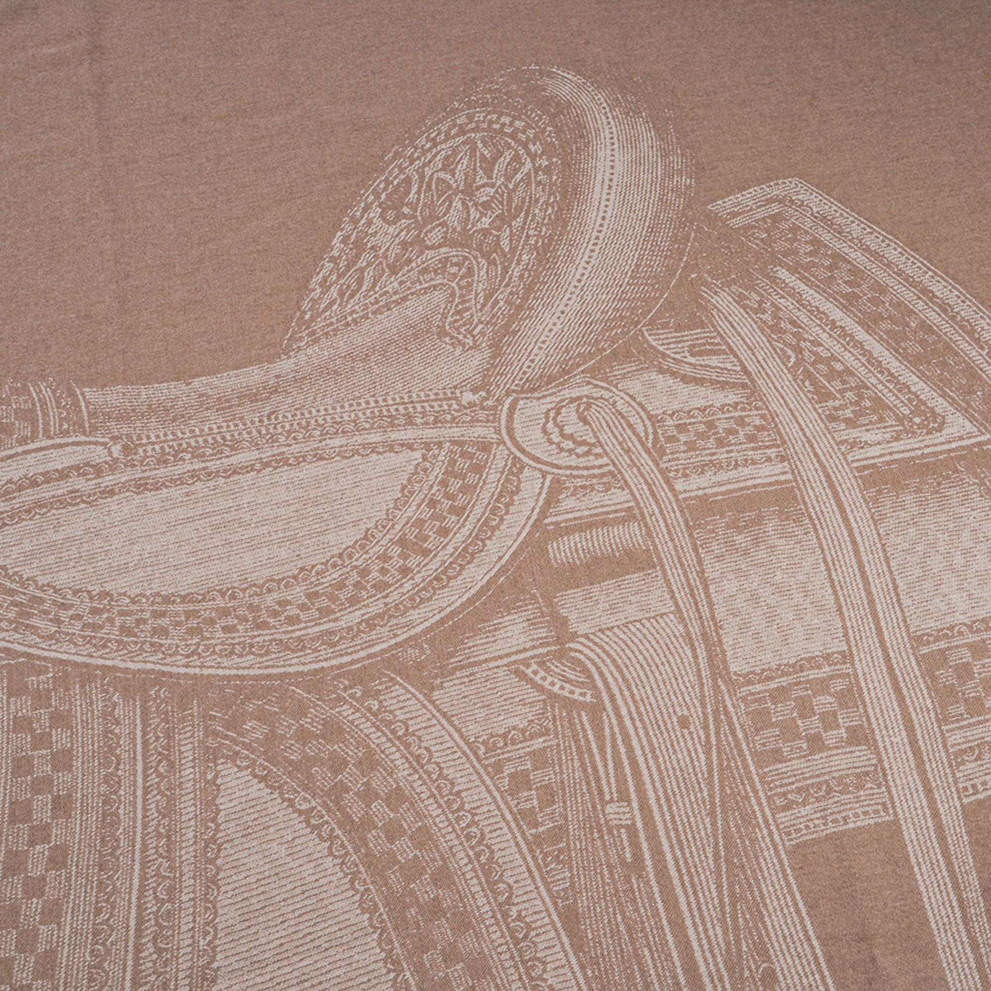 Couverture en cachemire de zibeline Far West Hermès, Neuve en vente 1