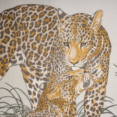 Hermes Blanket Jungle Love Natural Mongolian Cashmere / Silk New w/ Box