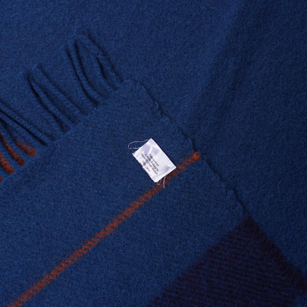 Hermes Blanket Rocabar Blue de Prusse Hermes Sellier Clou de Selle 6