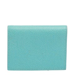 Hermes Bleu Atoll Epsom Globe Trotter PM Agenda Cover