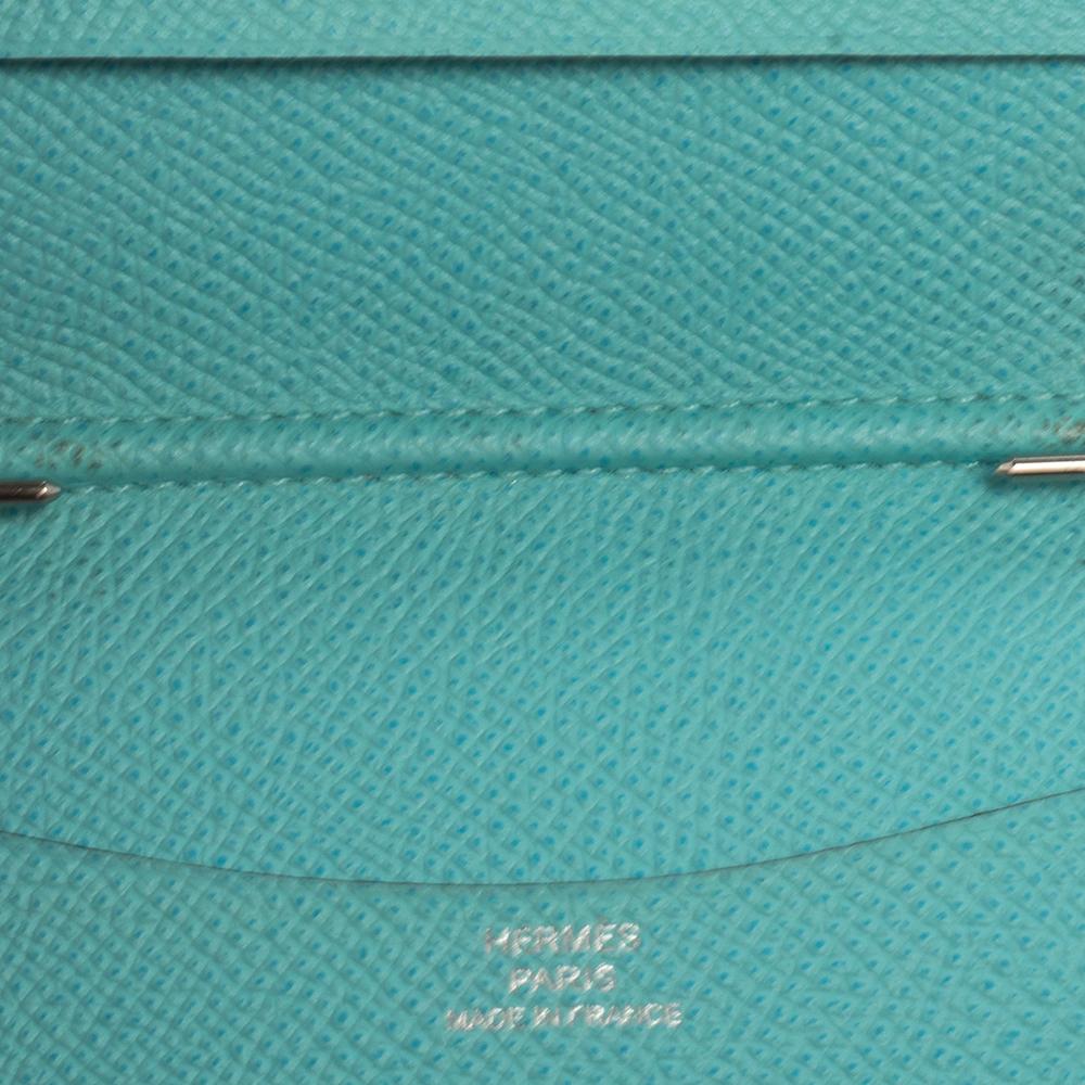 Hermes Bleu Atoll Epsom Globe Trotter PM Agenda Cover 4