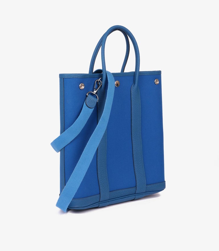 Hermes Garden File Tote Toile and Leather 28 at 1stDibs