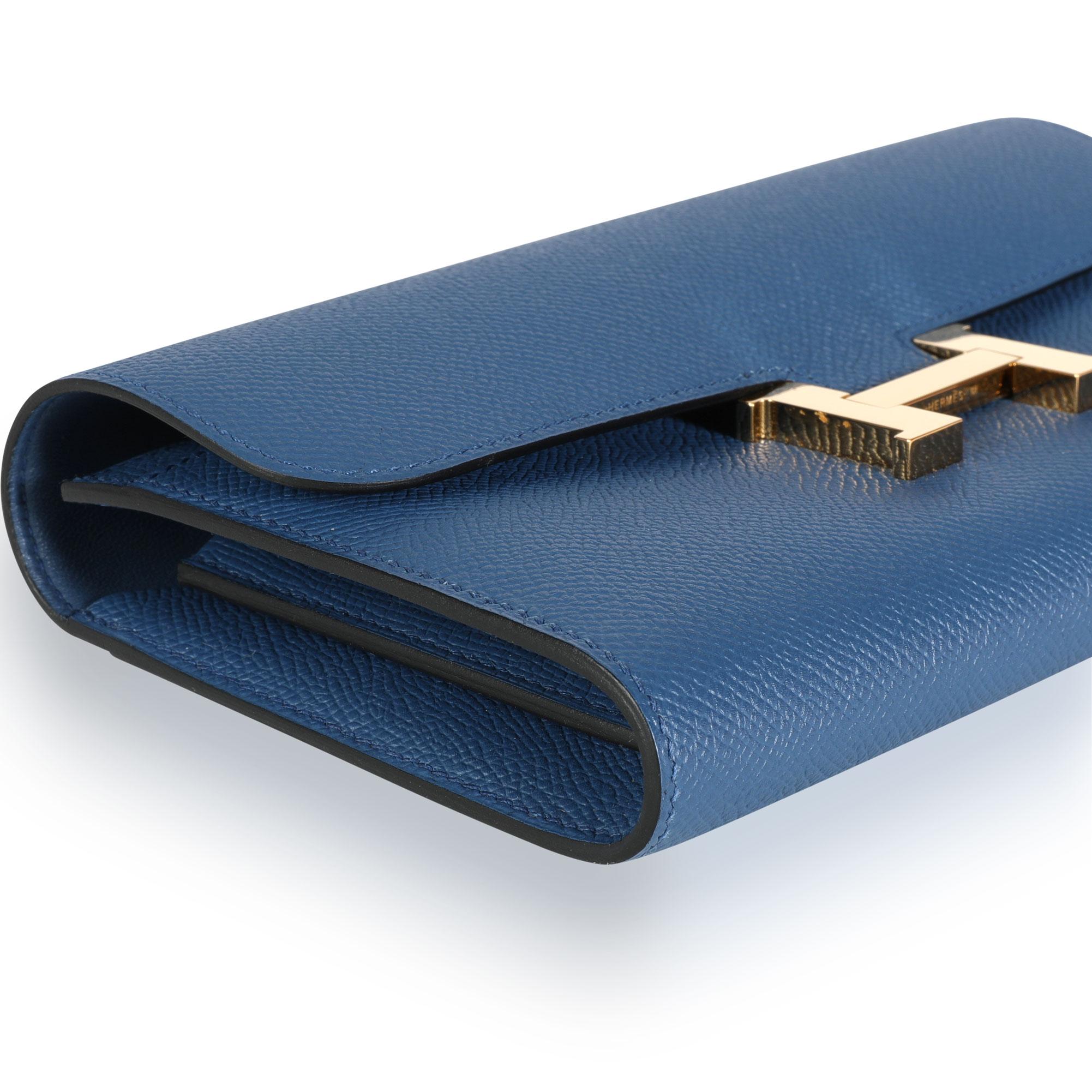   Hermès Bleu Brighton Epsom Constance Long Wallet PHW
SKU: 110962
MSRP:  
Condition: Pre-owned (3000)
Condition Description: 
Handbag Condition: Very Good
Condition Comments: Very Good Condition. Scratching and tarnishing to hardware.
Brand: