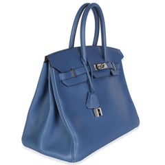 Hermès Bleu Brighton Togo Birkin 35 PHW
