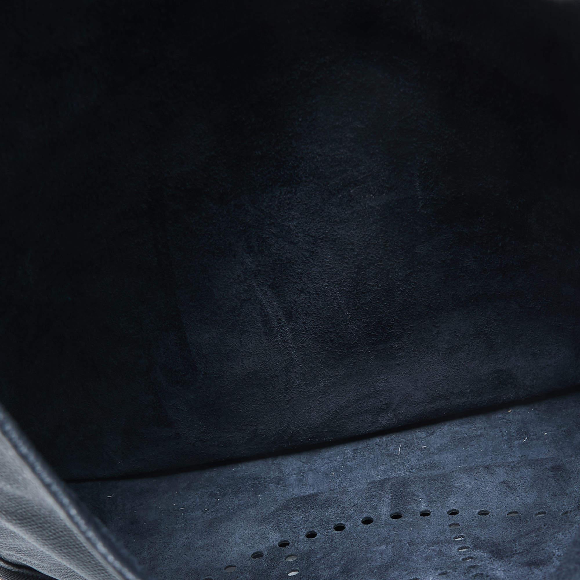 Hermès Bleu Buit Epsom Leather Evelyne III PM Bag For Sale 7