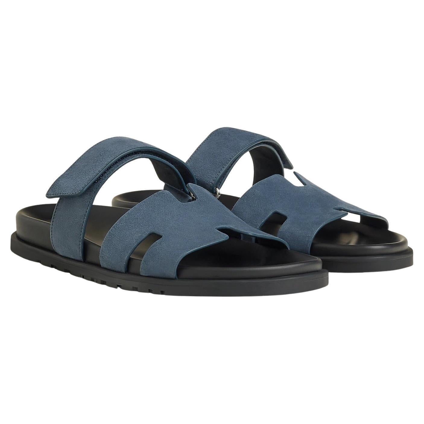 Hermes Bleu Céleste Chypre sandal Size 42