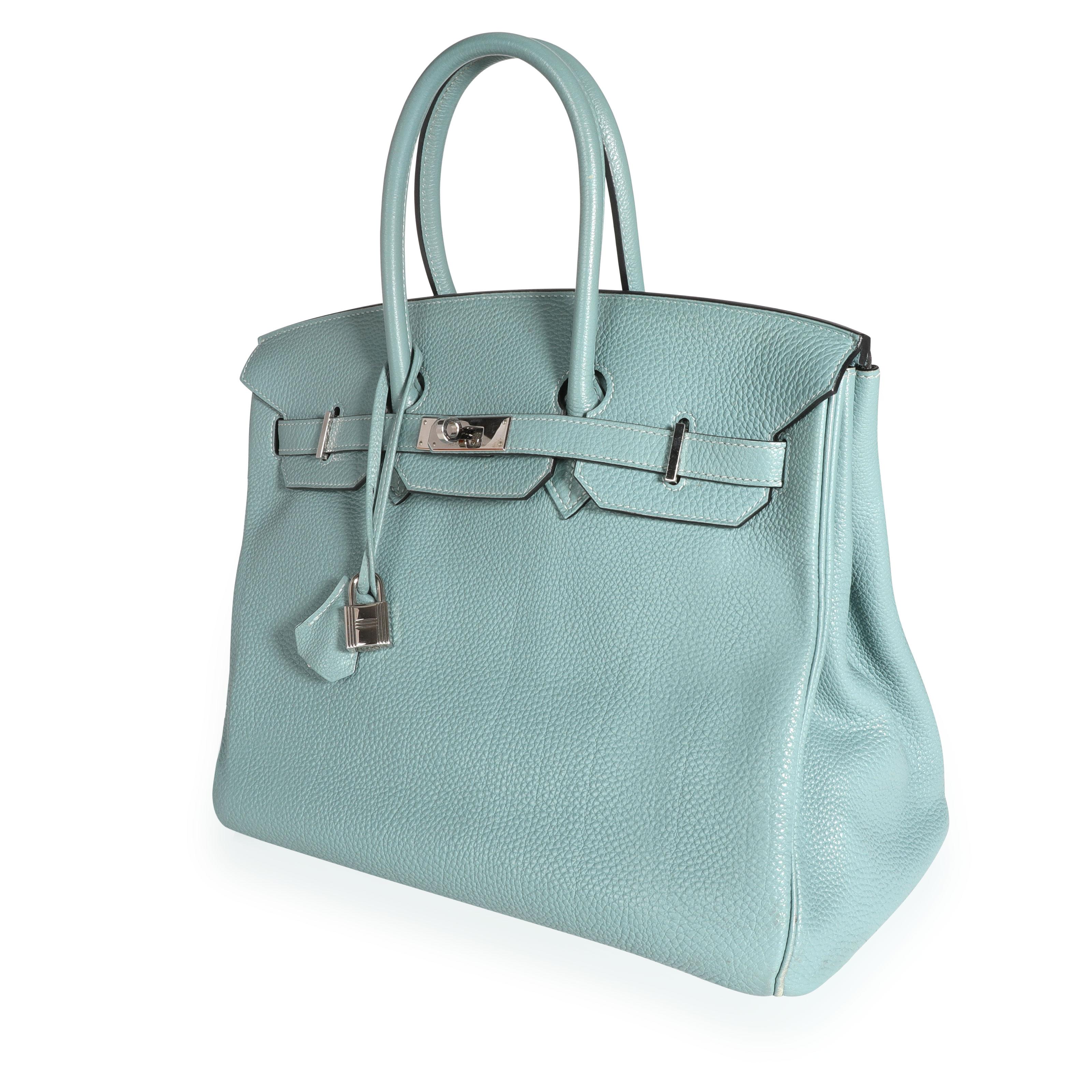 Women's Hermès Bleu Ciel Togo Birkin 35 PHW