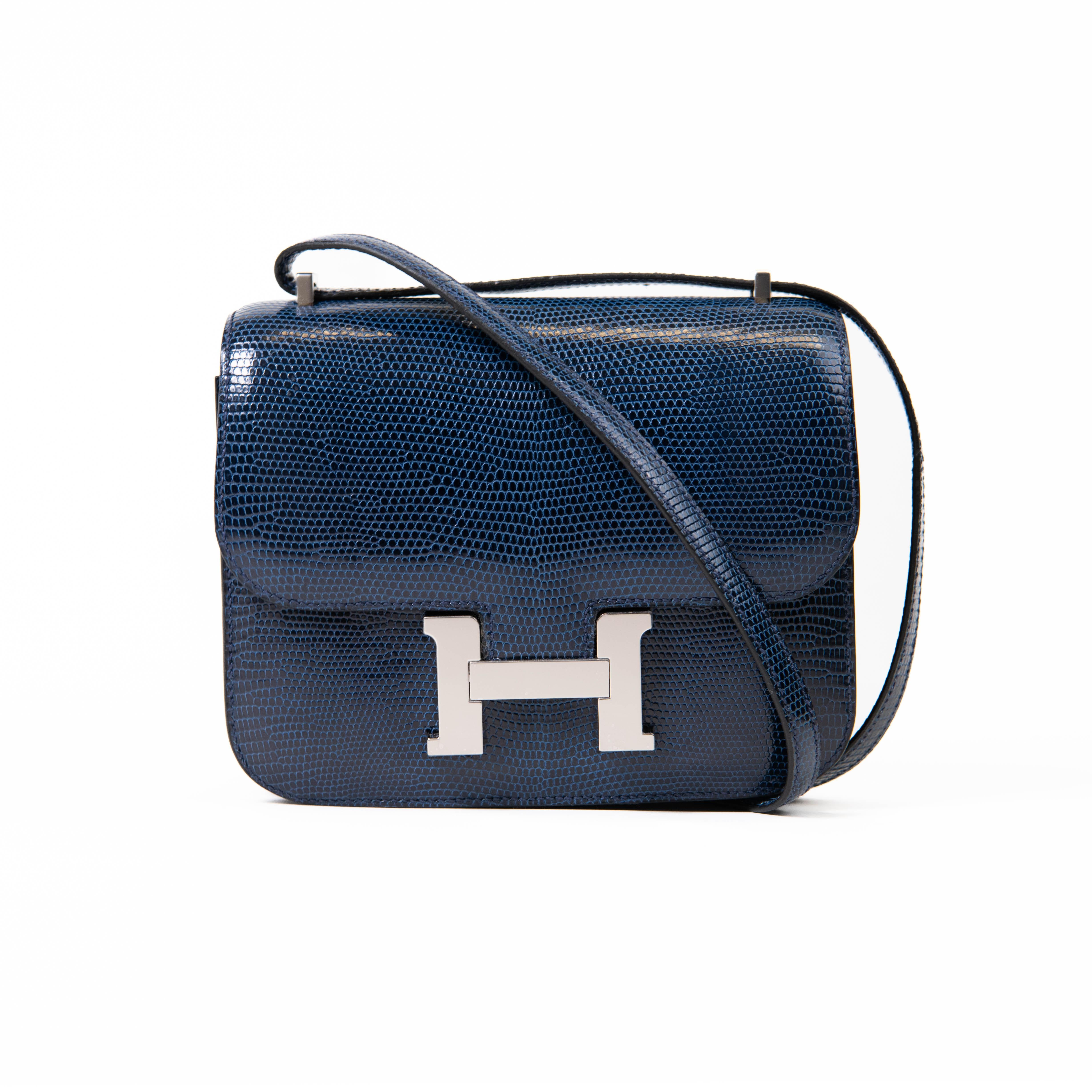 100% Authentic

The bag features a long shoulder strap with palladium silver hardware, including an H buckle at the flap. This opens to a partitioned smooth leather interior with a flat pocket.

Base length: 7.50 in

Height: 5.50 in

Width: 2.50