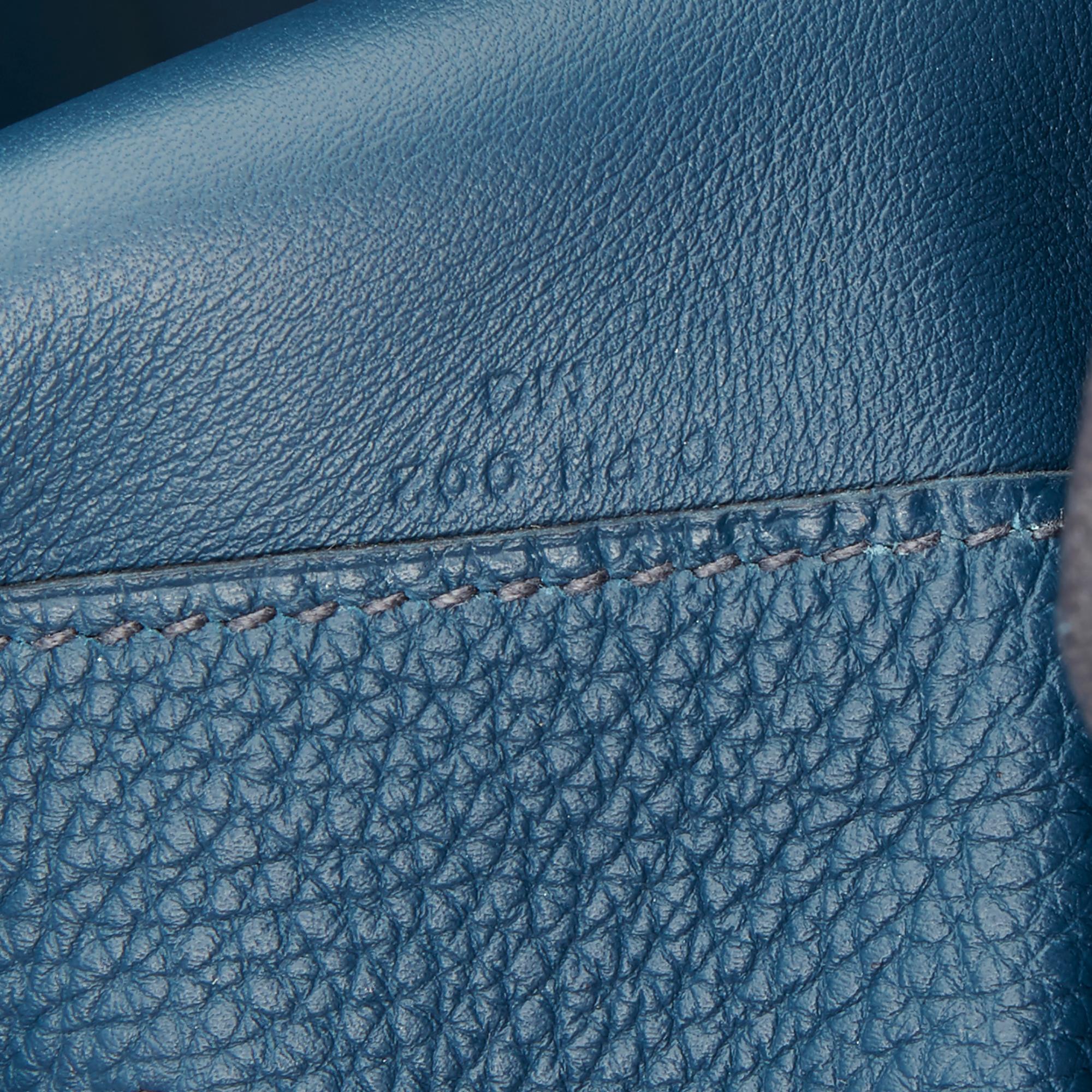 Hermès Bleu de Prusse Togo & Swift Leather Endless Road Birkin HAC 50cm 4