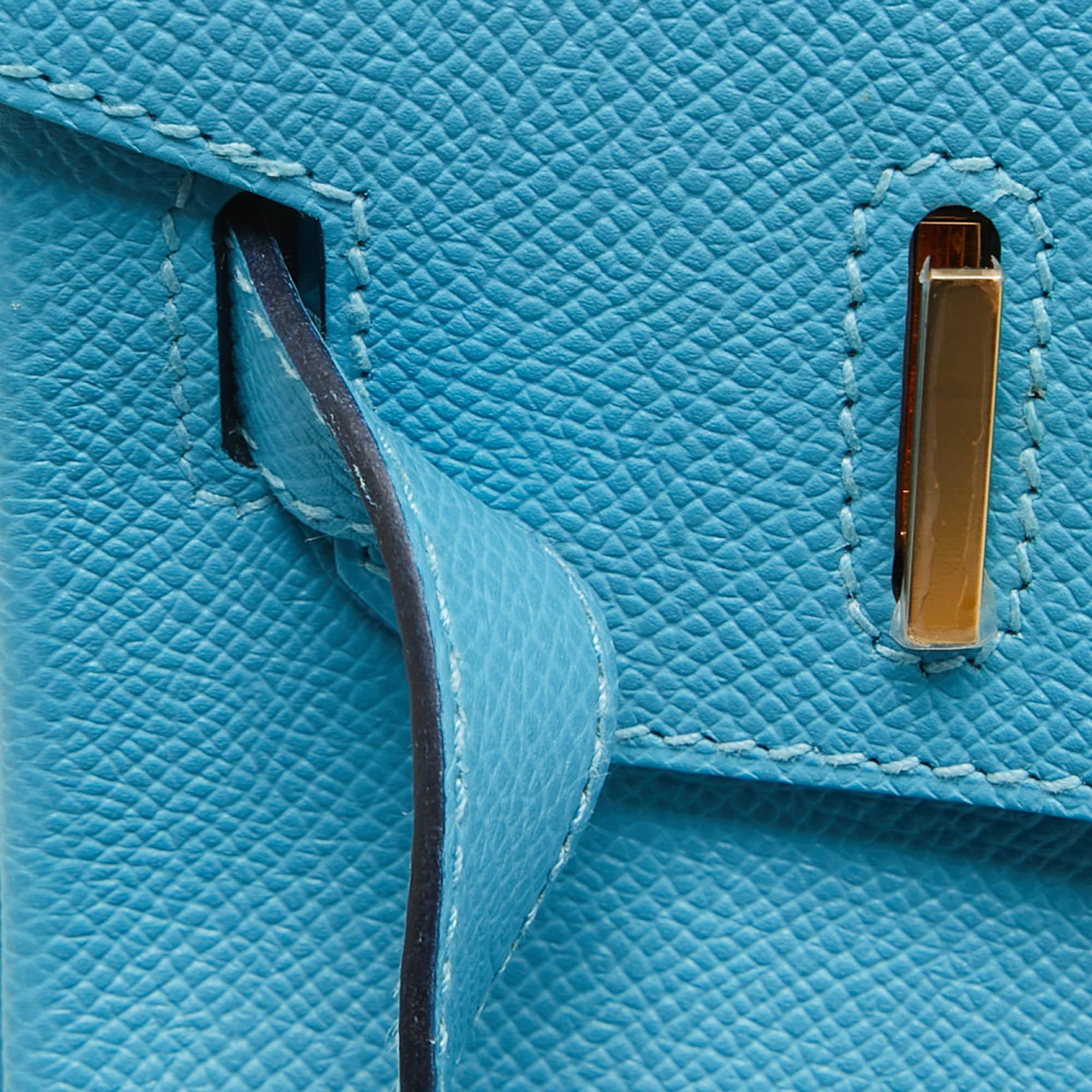 Hermes Bleu du Nord Epsom Leather Gold Finish Birkin 30 Bag 1