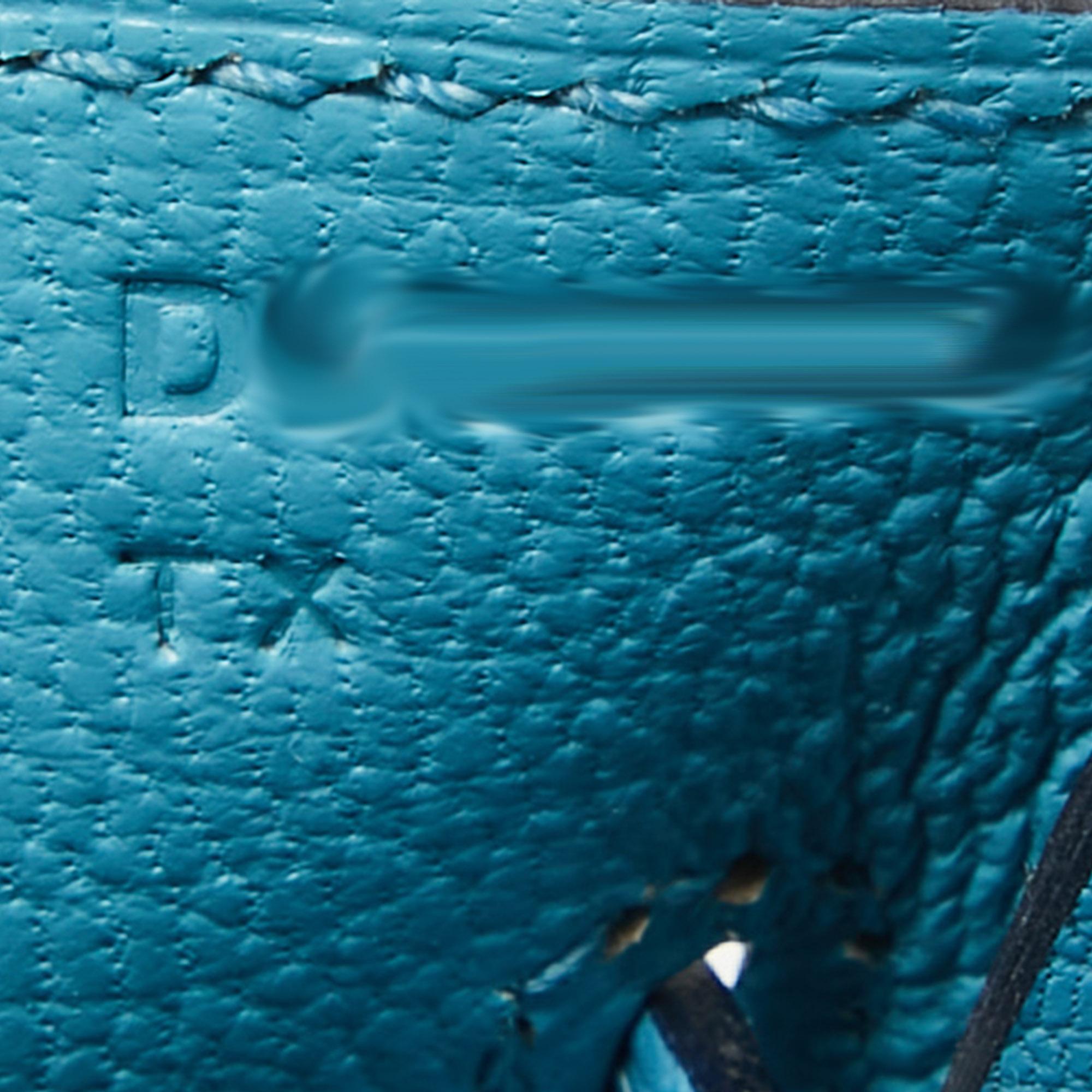 Hermes Bleu du Nord Epsom Leather Gold Finish Birkin 30 Bag 4