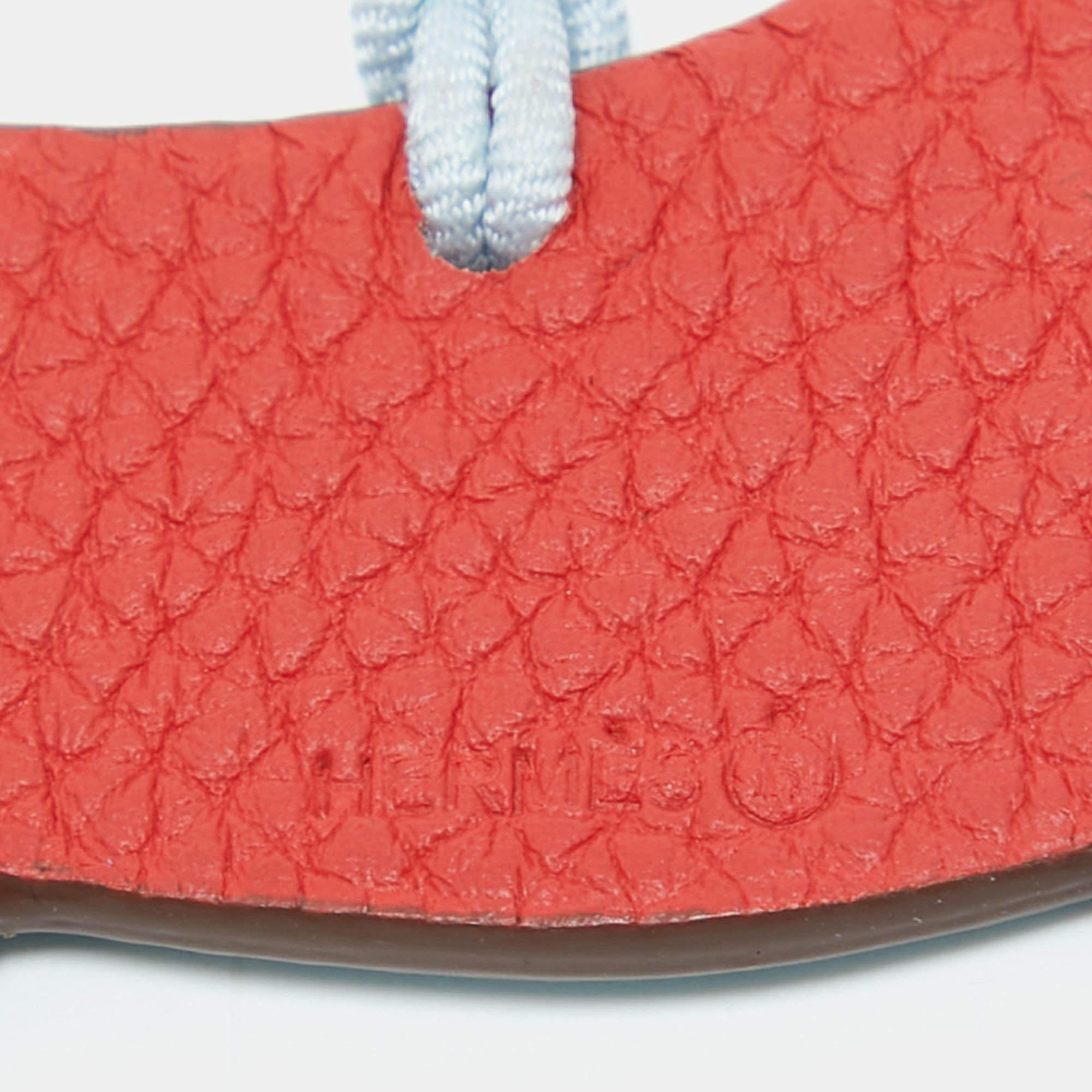 Blue Hermès Bleu du Nord/Rouge de Coeur and Leather Petit H Hermy Horse Bag Charm