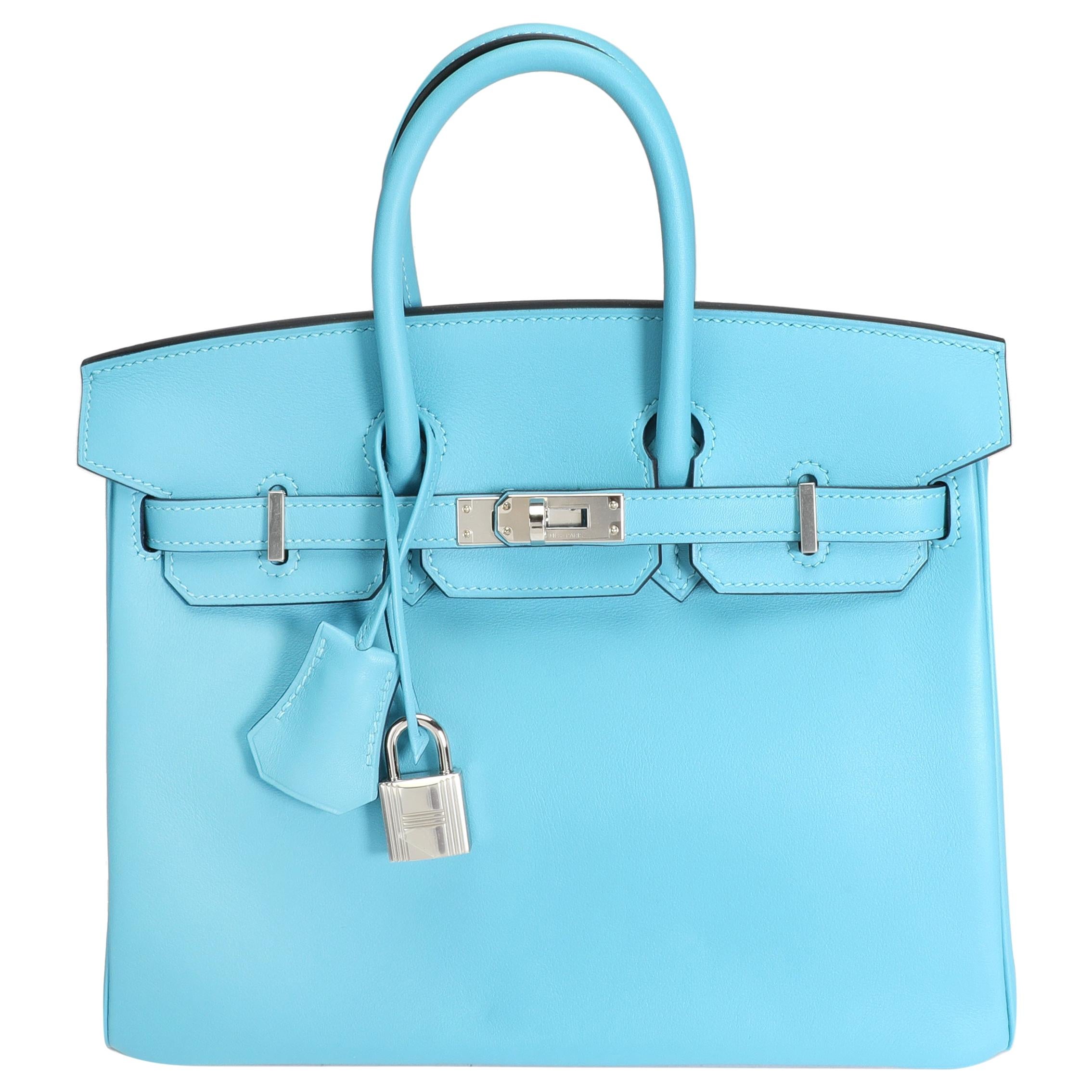 Hermès Bleu Du Nord Swift Leather Birkin 25 with Palladium Hardware