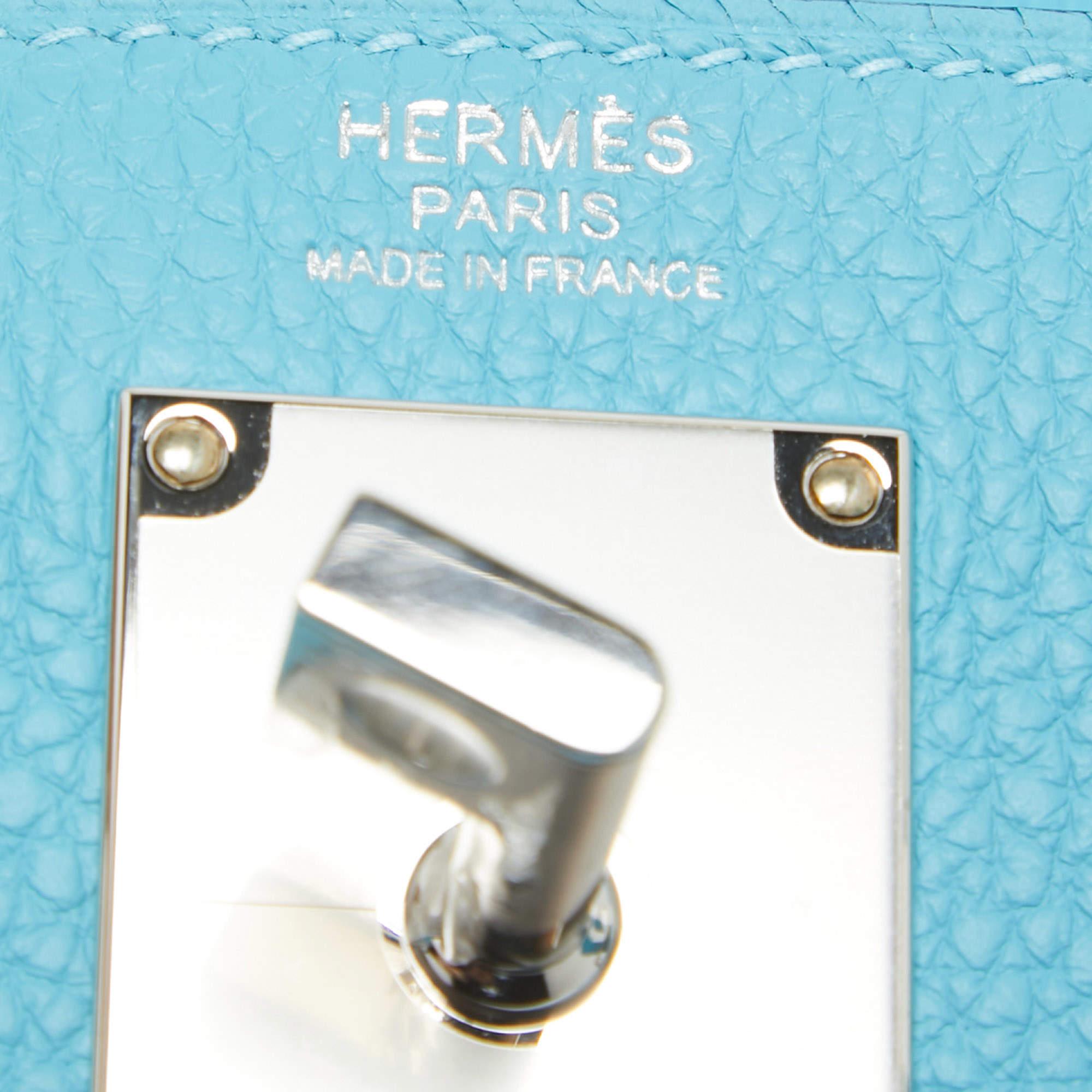 Hermès Bleu du Nord Togo Cuir Palladium Finish Hac A Dos PM Bag 3