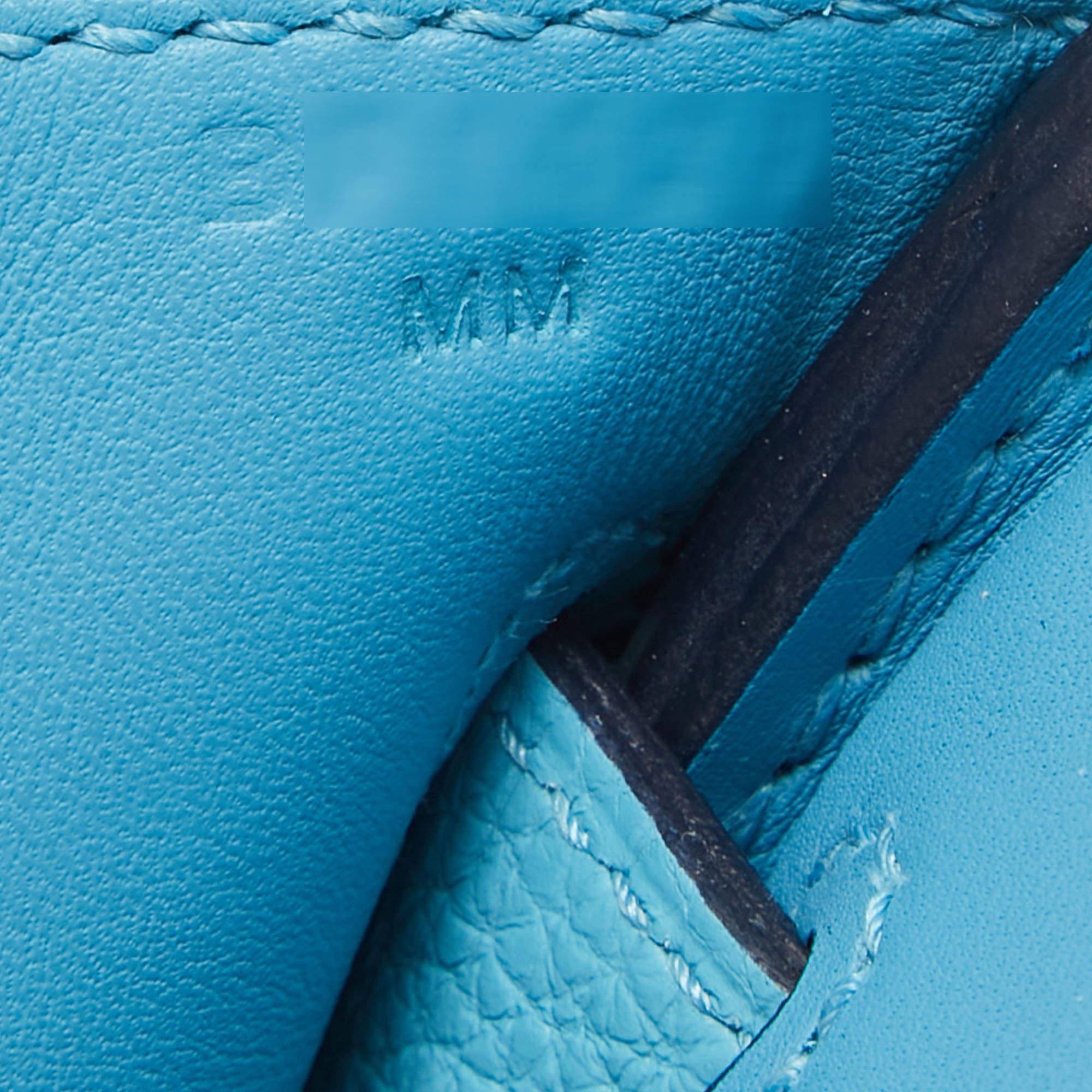 Hermès Bleu du Nord Togo Cuir Palladium Finish Hac A Dos PM Bag 4