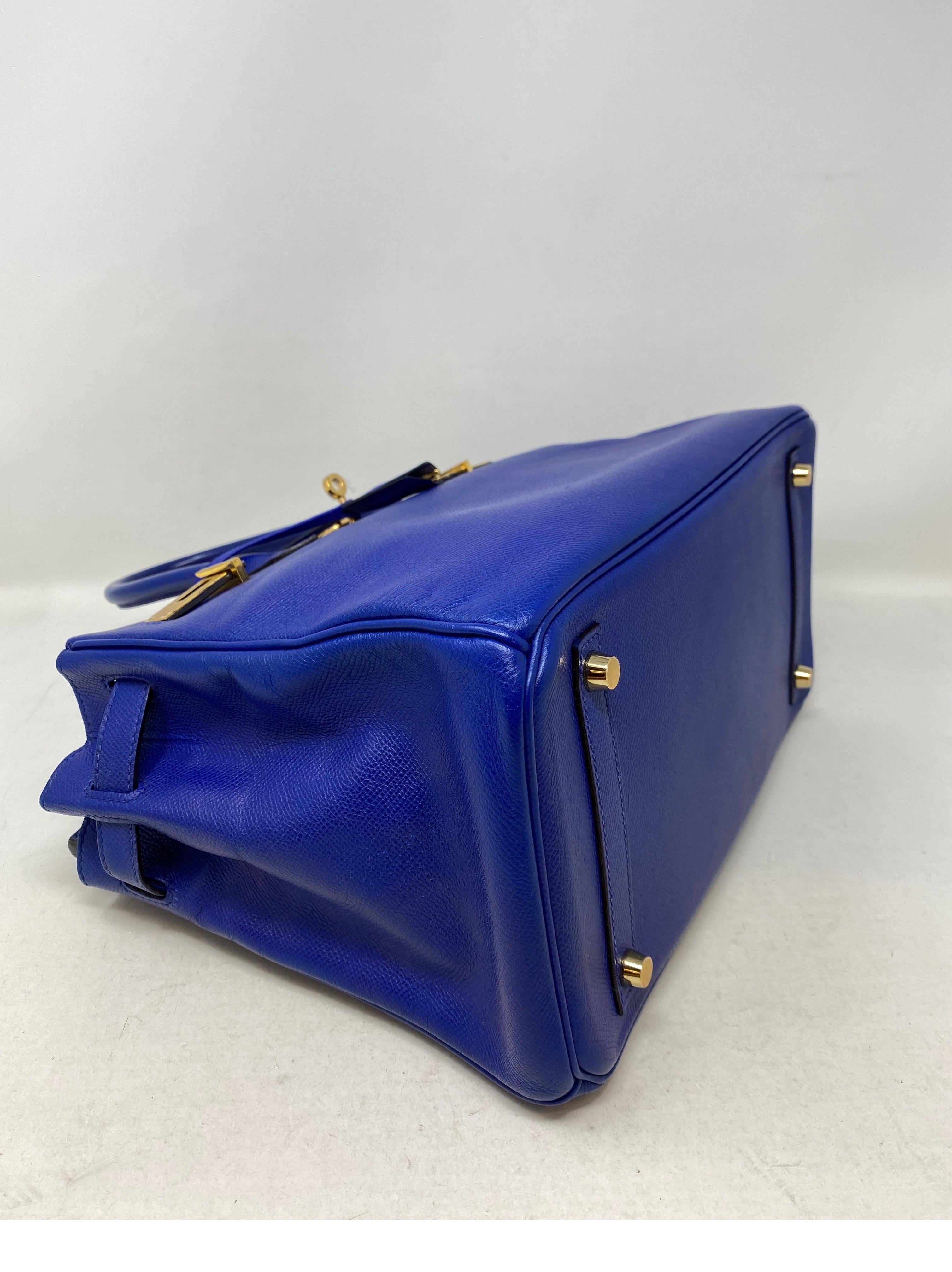 Hermes Bleu Electrique Birkin 30 Bag  5