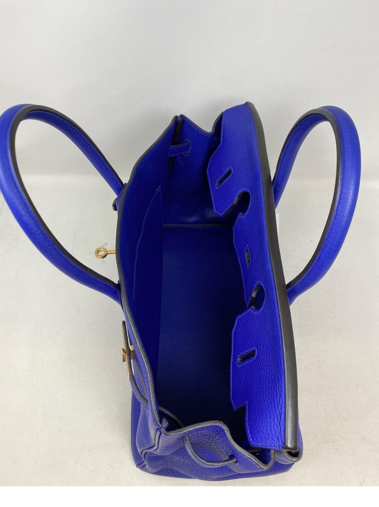 Hermes Bleu Electrique Epsom Birkin 35 - modaselle