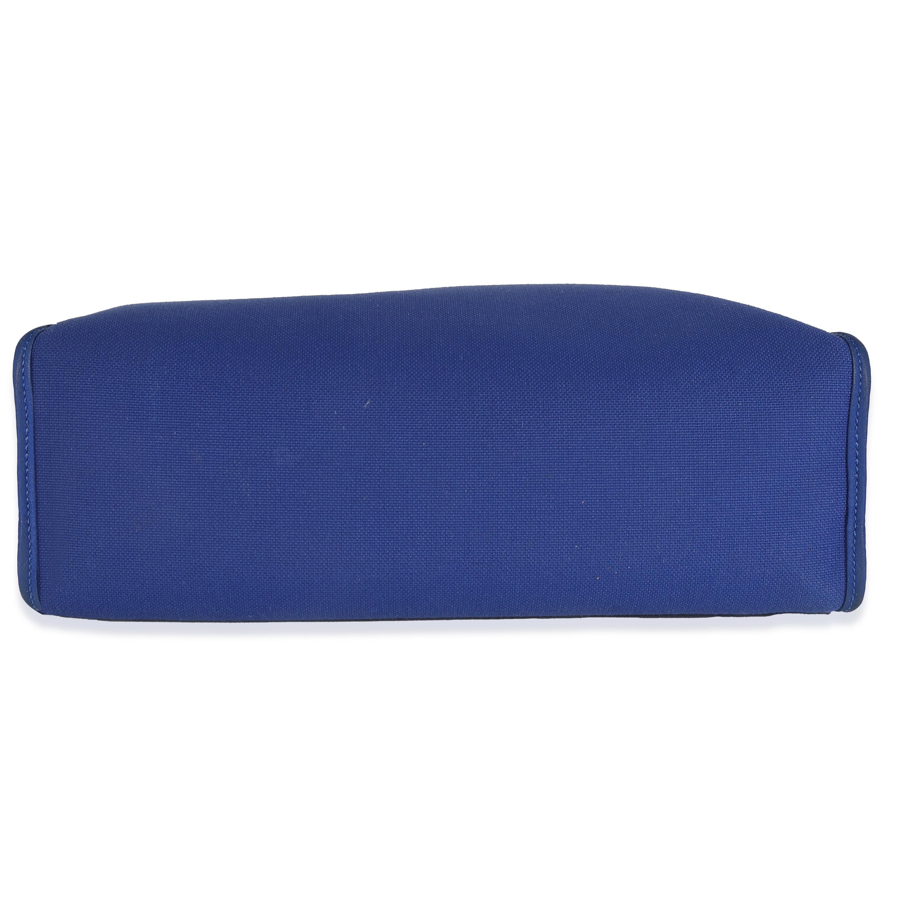 Hermès Bleu Electrique Bleu Saphir Militaire Vache Hunter Herbag Zip 31 PHW Pour femmes en vente